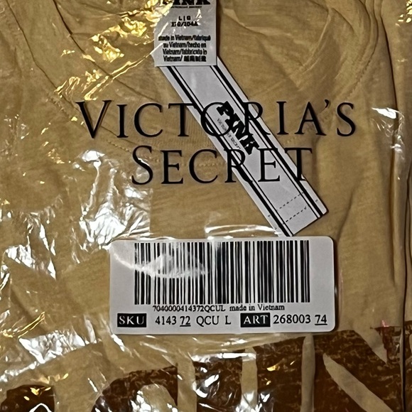 PINK VS Premium Cotton Cropped Long-Sleeve T-Shirt - Picture 6 of 6